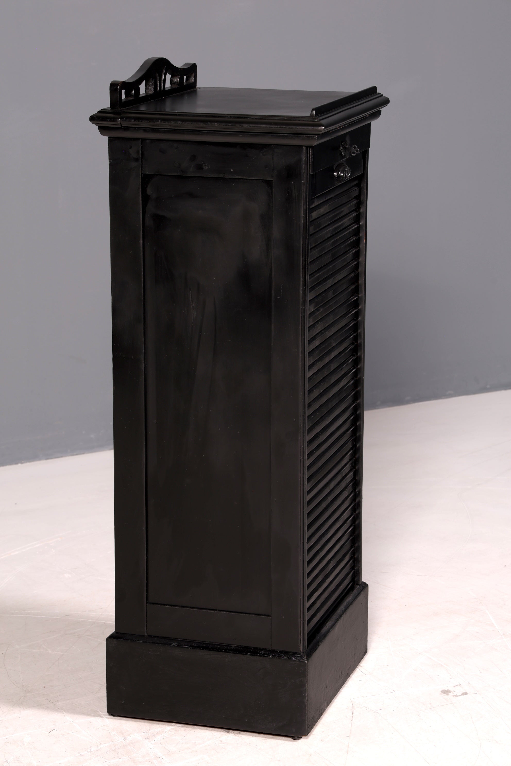 Stilvoller Jugendstil Rollladenschrank Antik Apothekerschrank Büroschrank Aktenschrank Holz