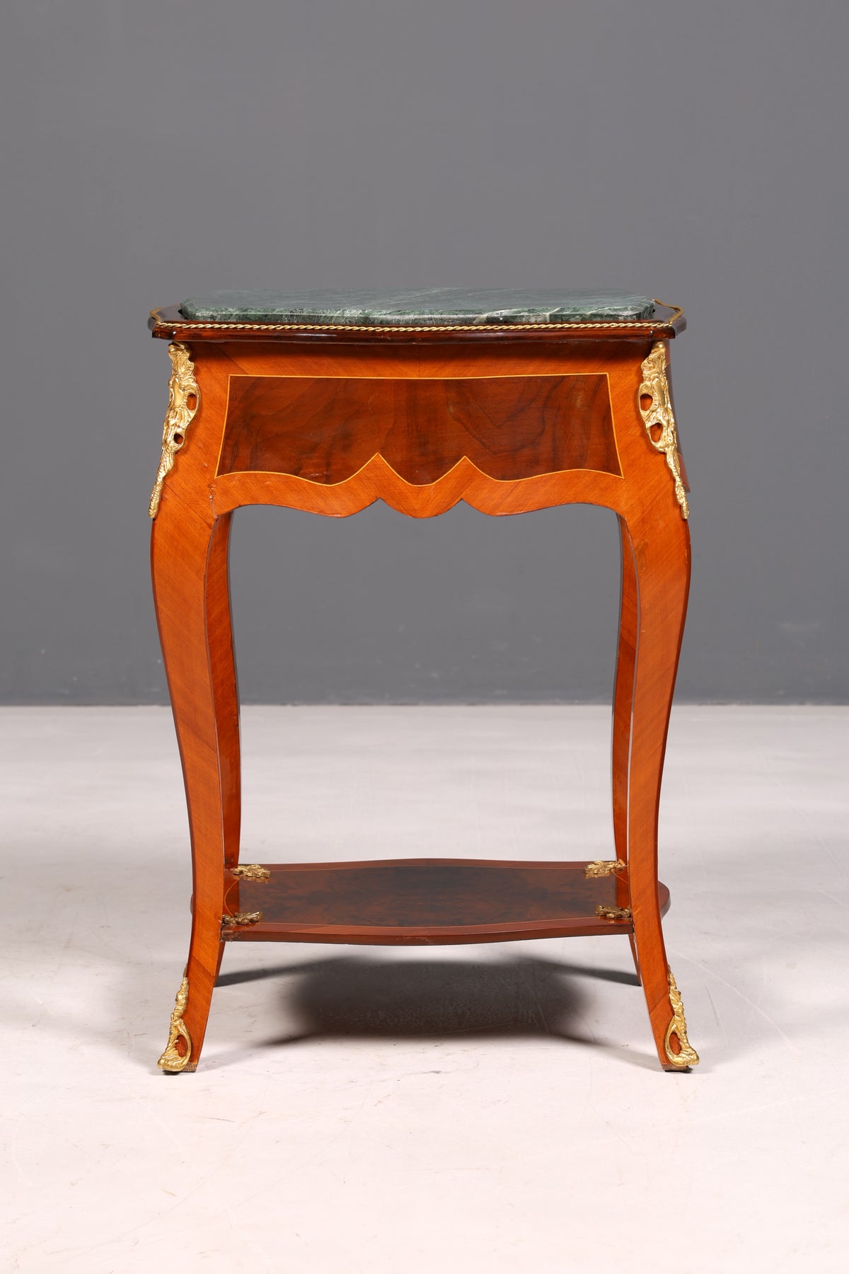 Dreamy Louis XV side table, Baroque style, marble console table, chest of drawers, telephone table