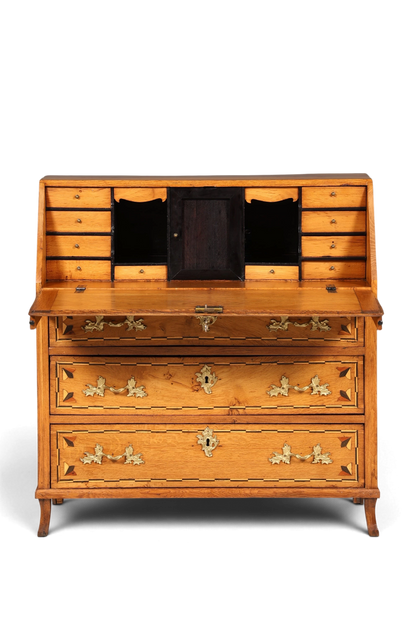 Original Barock Sekretär um 1800 Kommode Antik massiv Holz Schreibtisch Schreibkommode