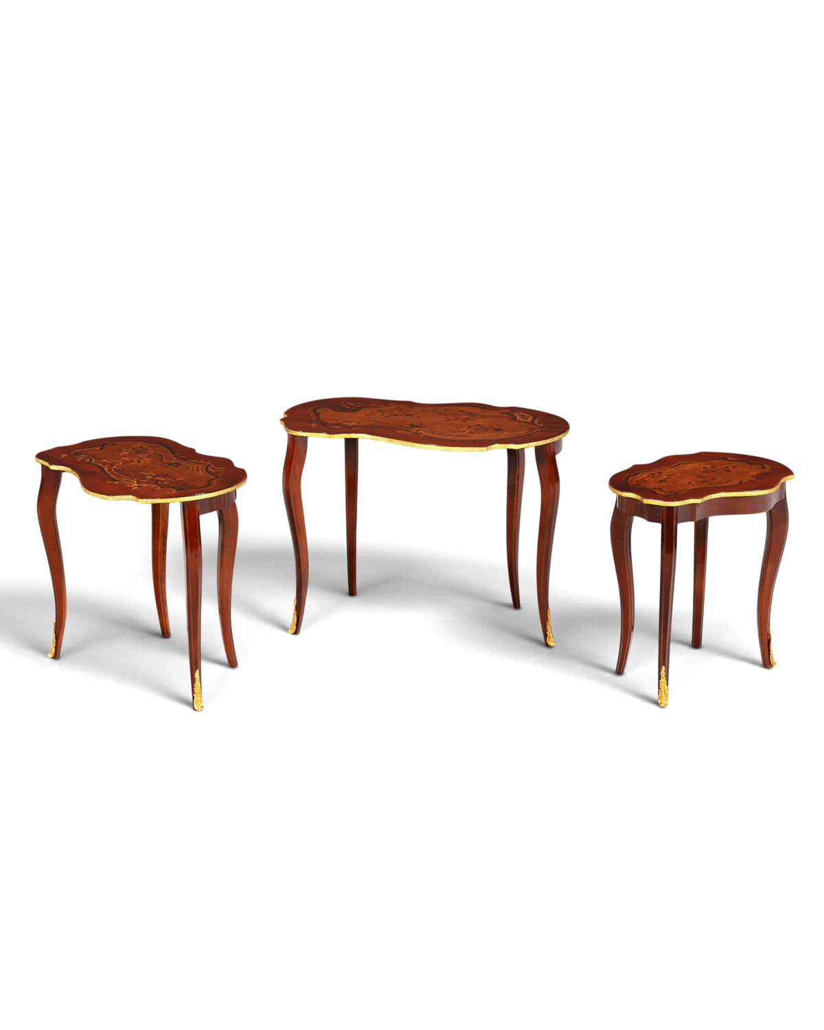 Traumhaftes Beistelltisch Set 3er Satz Barock Antik Barock Stil Tisch Set