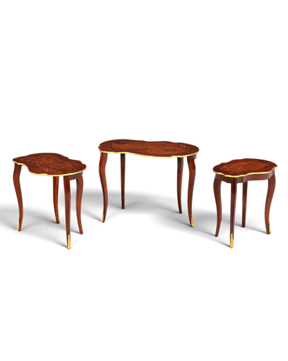 Traumhaftes Beistelltisch Set 3er Satz Barock Antik Barock Stil Tisch Set