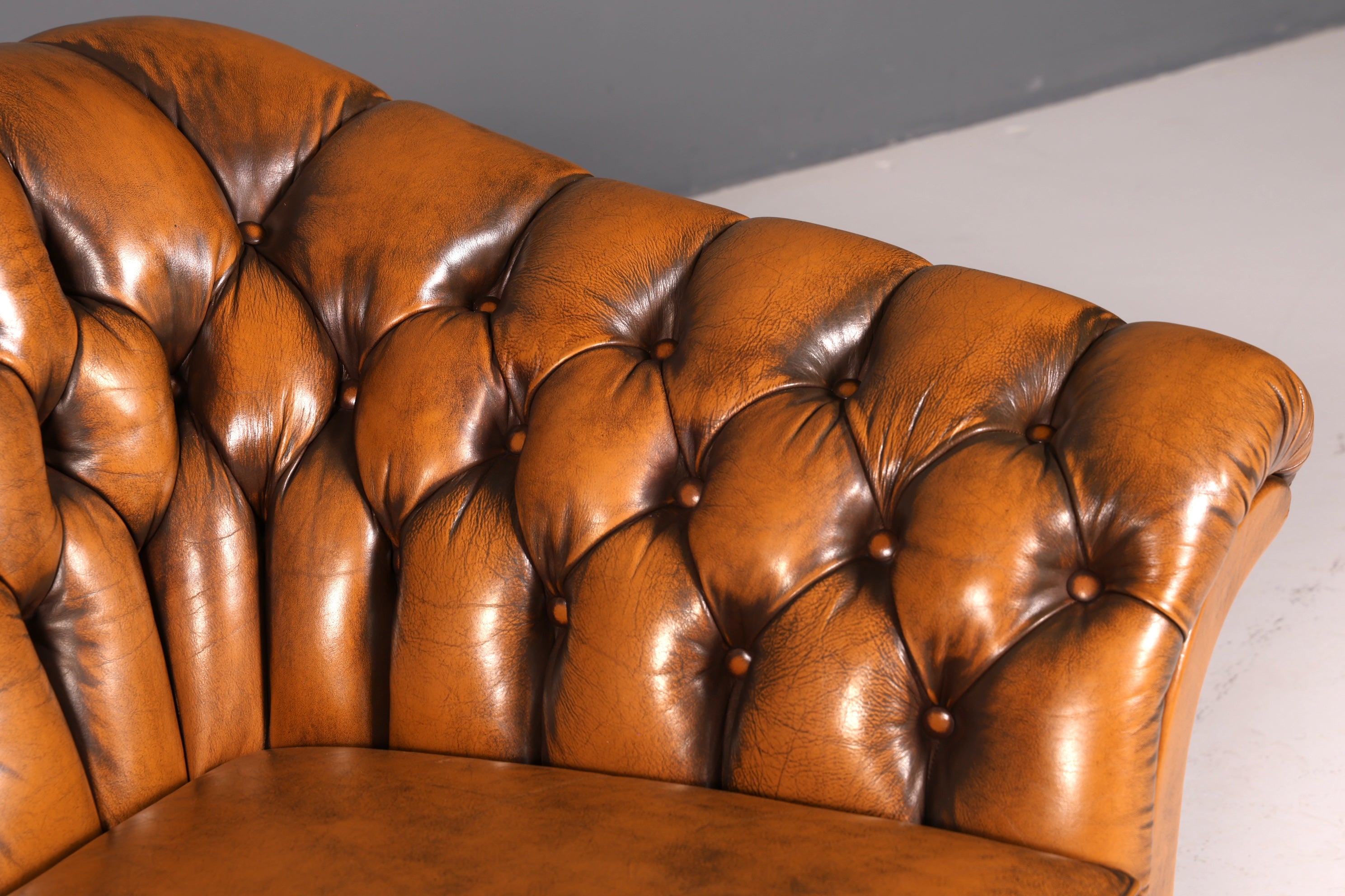 G151 Finish cm Wunderschönes Original Chesterfield Sofa 3- Sitzer echt Leder Oxblood Couch Englisch (Kopie)
