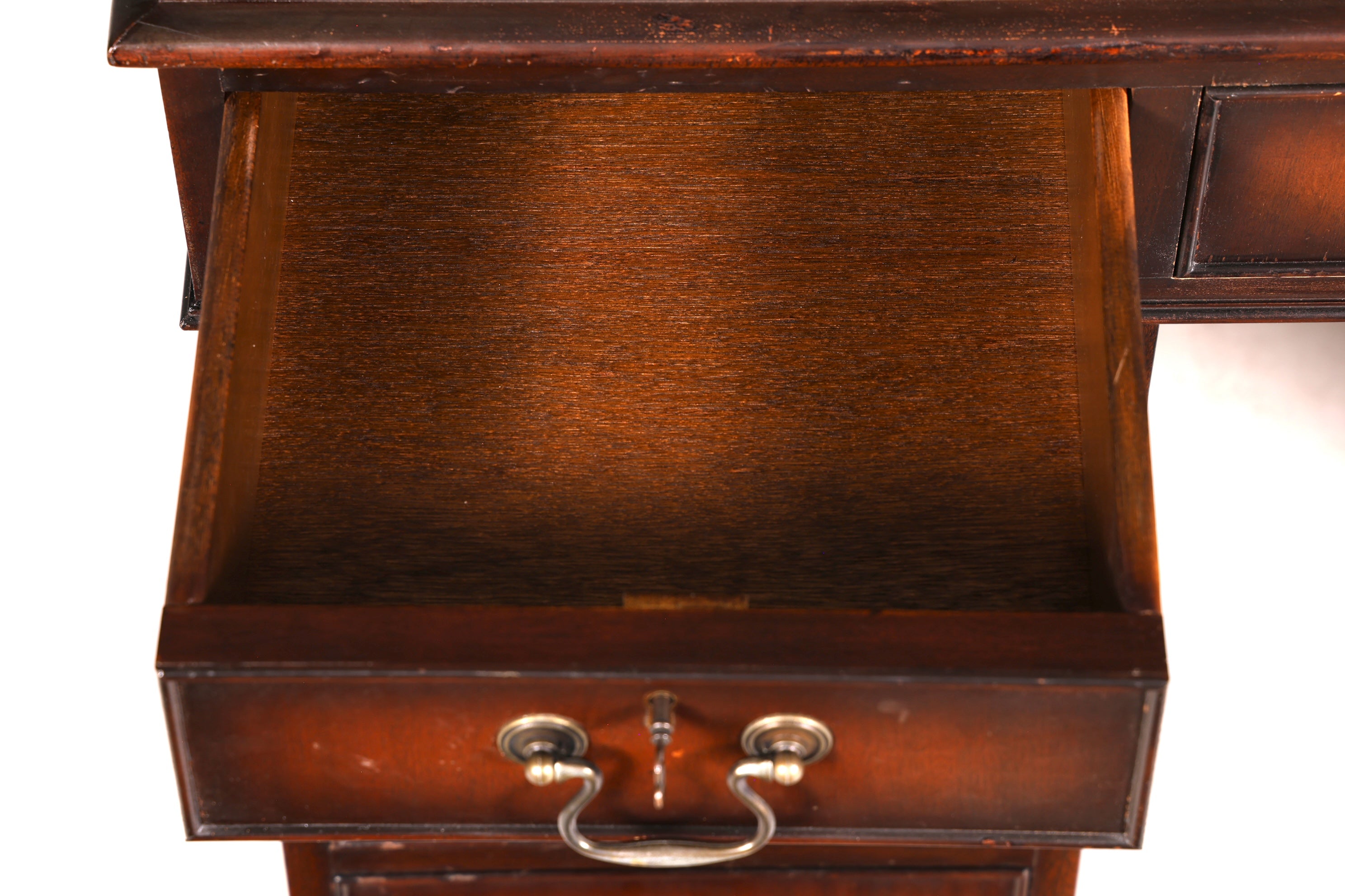 G361 Finish Wunderschöner Englischer Schreibtisch echt Lederauflage Bürotisch Antik Stil Office Desk (Kopie)