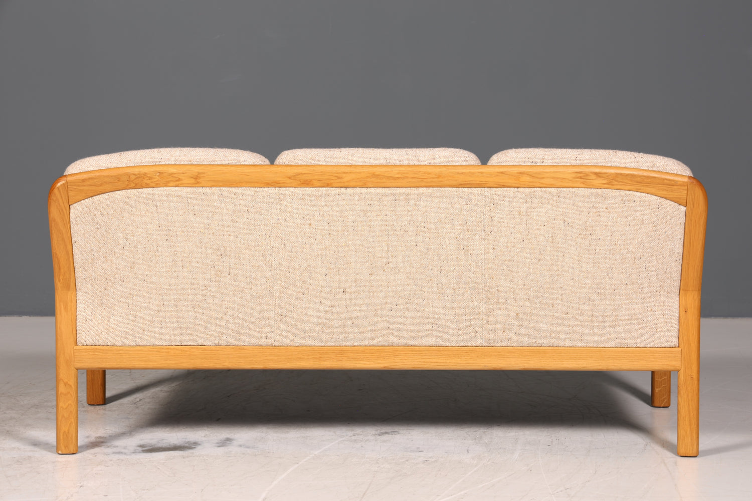 Wunderschönes Original Dyrlund Sofa Mid Century Couch echt Holz 3- Sitzer Canapé