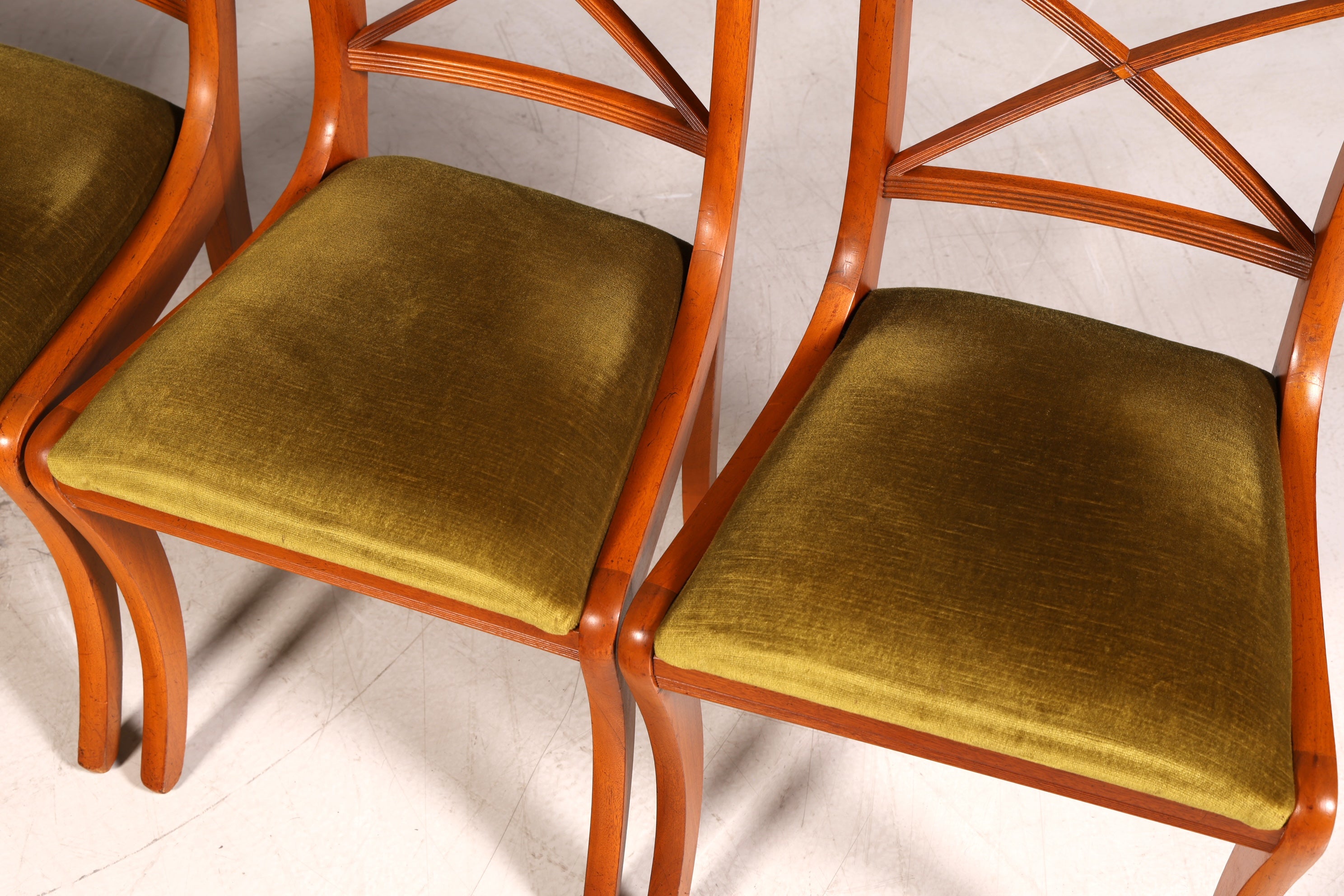 G789 Finish 4x Edle Englische Stühle Englisch Dining Chairs Antik 60er Jahre Regency Küchenstühle Stuhlset (Kopie 2)