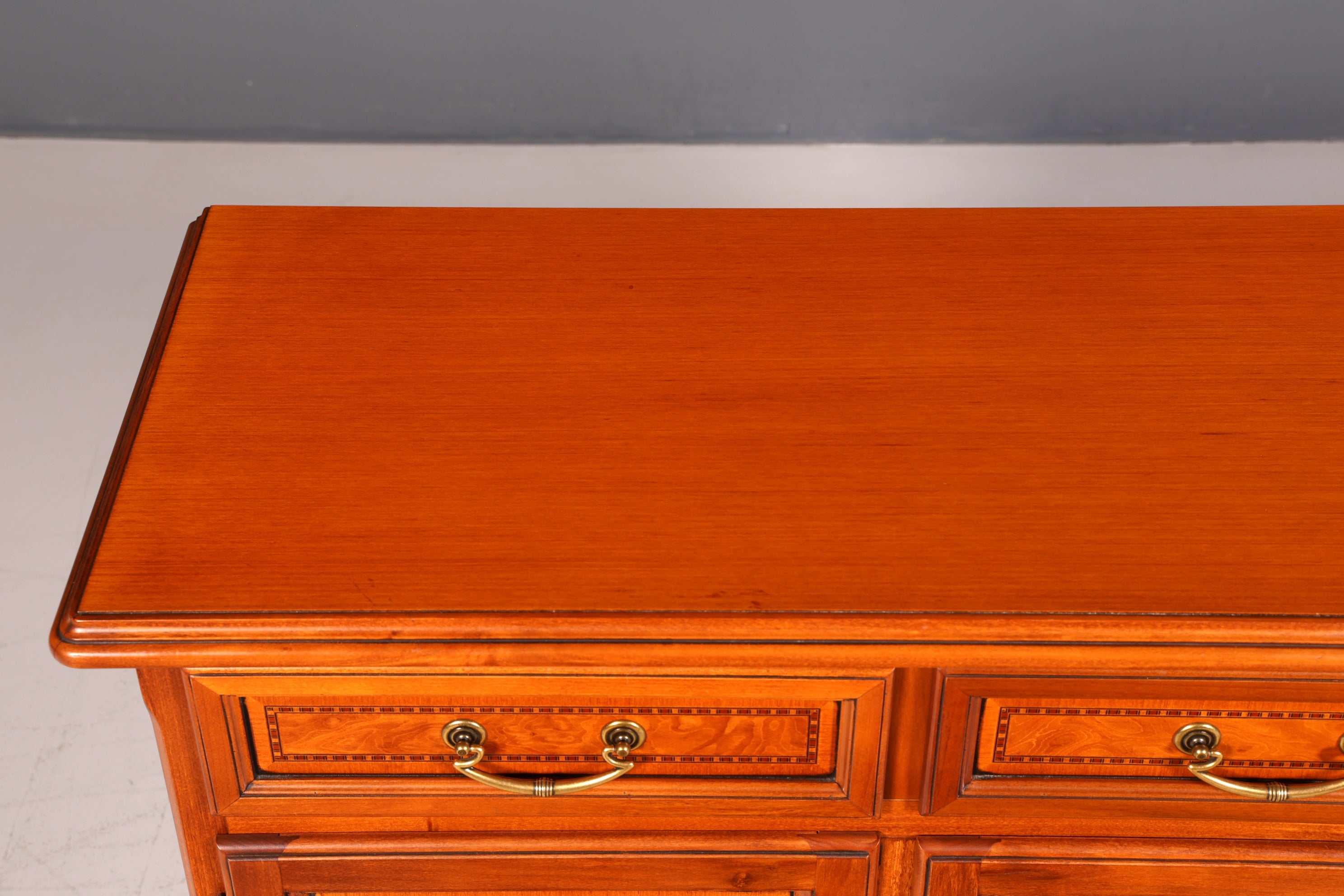 Edles Original Selva Sideboard Epoca Kirschholz Anrichte Kommode Buffet Schrank Intarsien Italienische Möbel