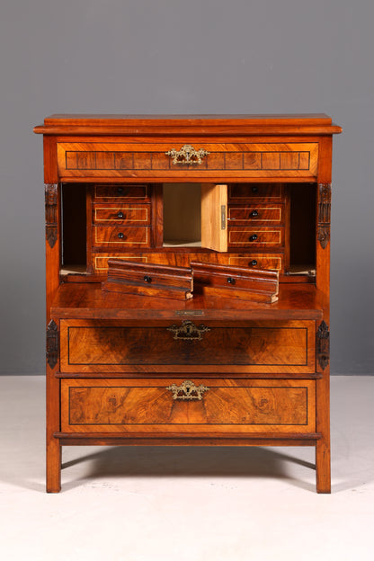 G517 Finish cm Wunderschöner Gründerzeit Sekretär Kommode Jugendstil Schubladenkommode Antik Vertiko (Kopie)