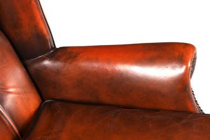 Original Chesterfield Ohrenbacken Sessel Englisch Leder Herrensessel UK Armlehnsessel