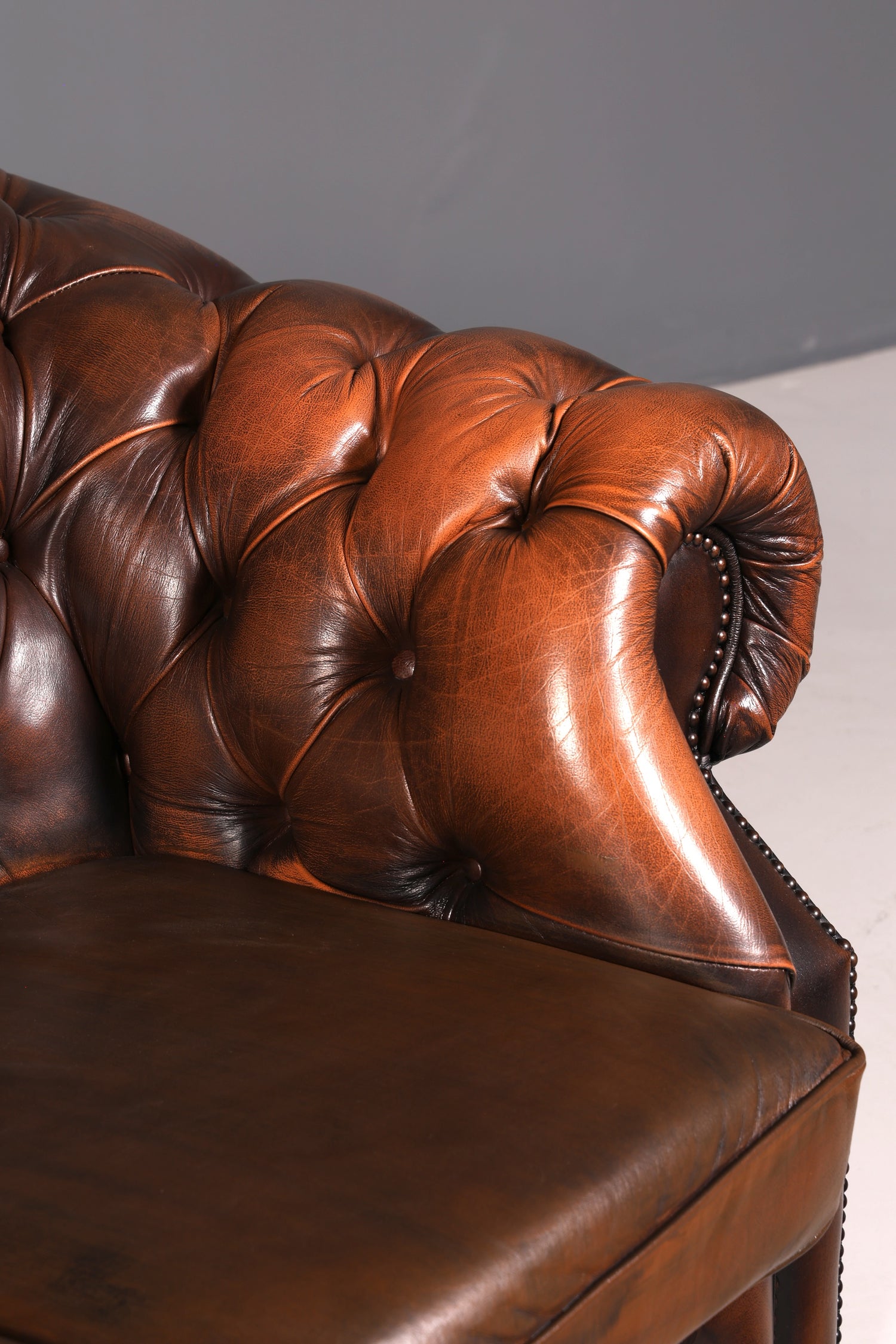 G154 Finish cm Wunderschönes Original Chesterfield Centurion Sofa 3- Sitzer echt Leder Couch (Kopie)