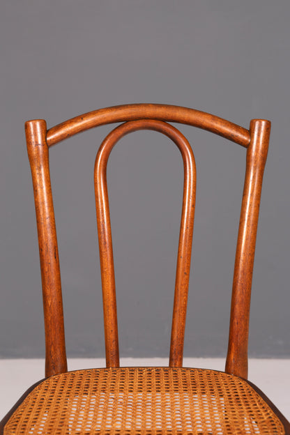 Edler Original Thonet Stuhl Wiener Geflecht Korbgeflecht Bugholz Kaffeehausstuhl Sekretär Stuhl Antik Vintage