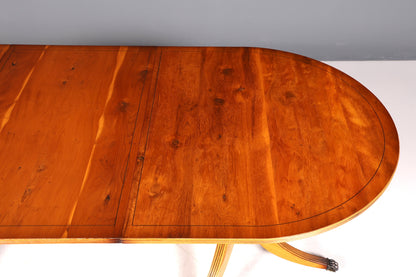 Wunderschöner Englischer Tisch ausziehbarer Esstisch Regency Stil Antik Stil 60s Küchentisch Eibe