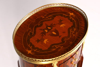 Wunderschöner Barock Louis XV Stil Beistelltisch Ablagetisch Kommode massiv Antik Stil Nachttisch