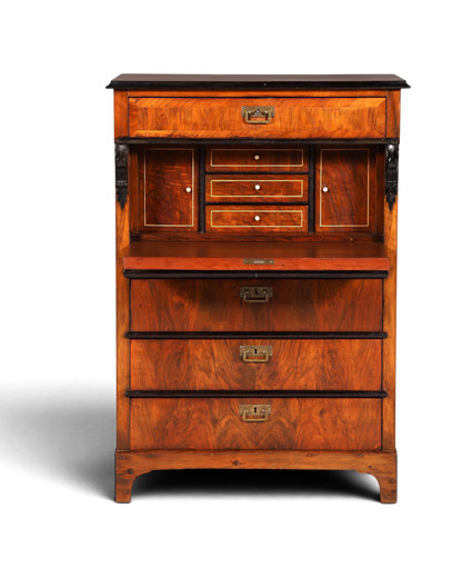 F841 Finish Wunderschöner Gründerzeit Sekretär Kommode Jugendstil Schubladenkommode Antik Vertiko