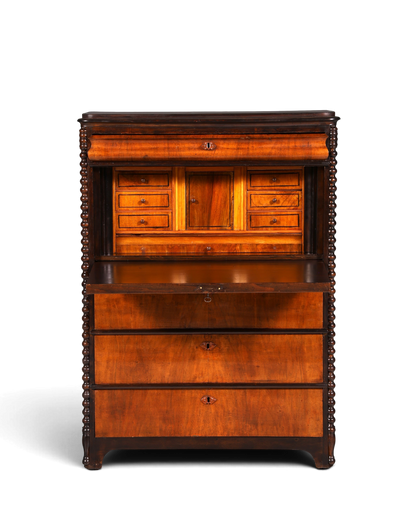 Traumhafter Louis Philippe Sekretär Vertiko Biedermeier Kommode Schubladenkommode