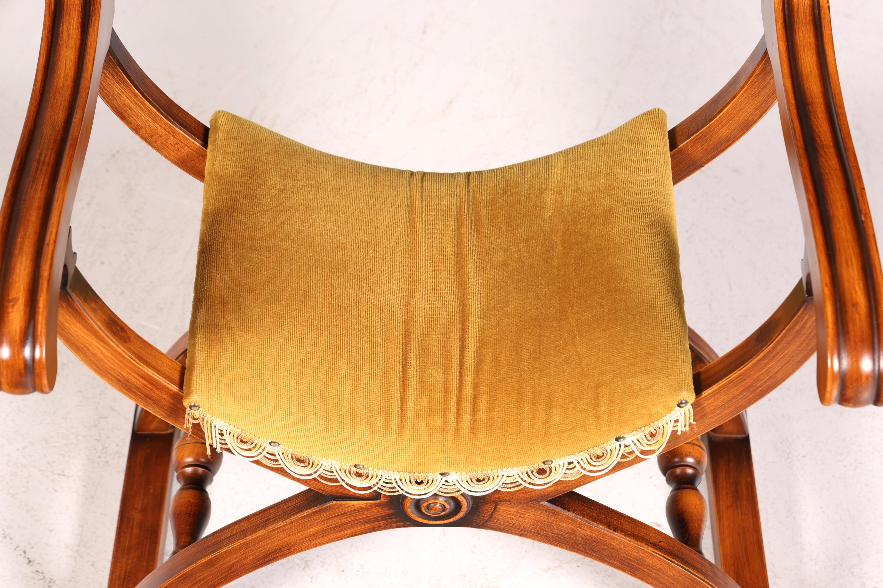 Wunderschöner Gründerzeit Stuhl Armlehnstuhl Antik echt Ritterstuhl Schreibtisch Scherenstuhl Stuhl Sekretär Stuhl Antik