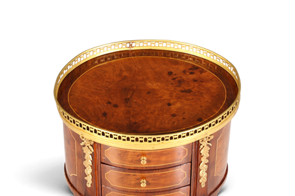 Edler Barock Louis XV Stil Beistelltisch Ablagetisch massiv Kommode Antik Stil
