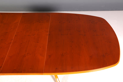 G035 Finish cm Wunderschöner Englischer Tisch ausziehbarer Esstisch Antik Stil 60s Küchentisch Eibe