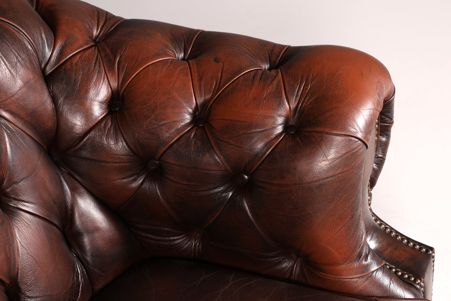 Wunderschöner Original Chesterfield Centurion Sessel Englischer Armlehnsessel Echt Leder Herrensessel Vintage