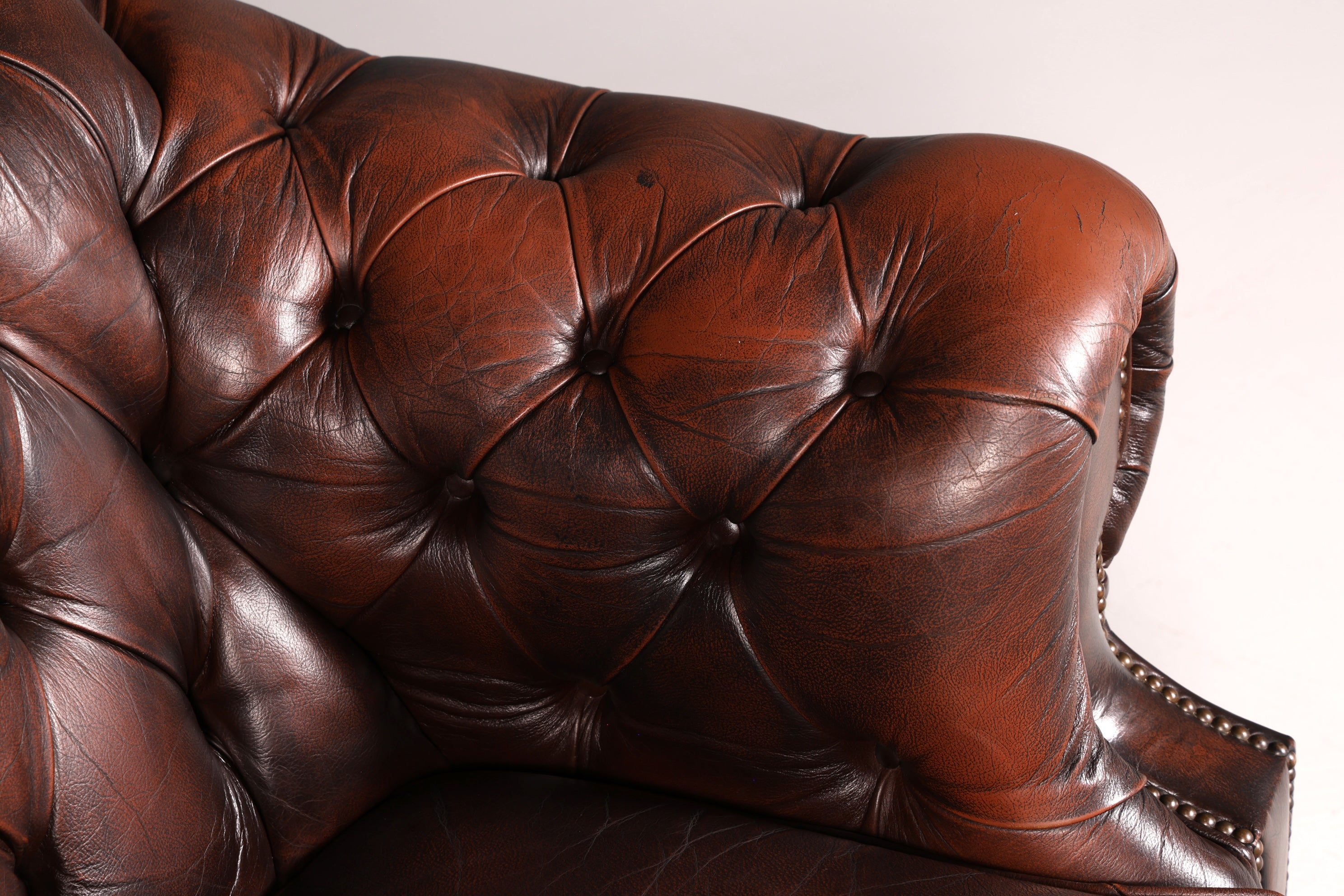 Wunderschöner Original Chesterfield Centurion Sessel Englischer Armlehnsessel Echt Leder Herrensessel Vintage