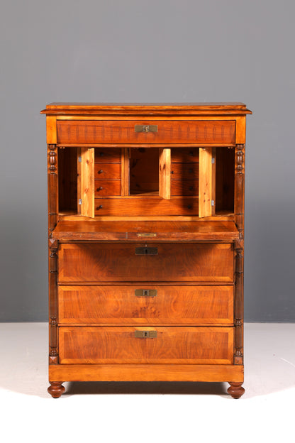 Edler Gründerzeit Sekretär Vertiko Highboard Louis Philippe Kommode Antik um 1880 Schreibsekretär