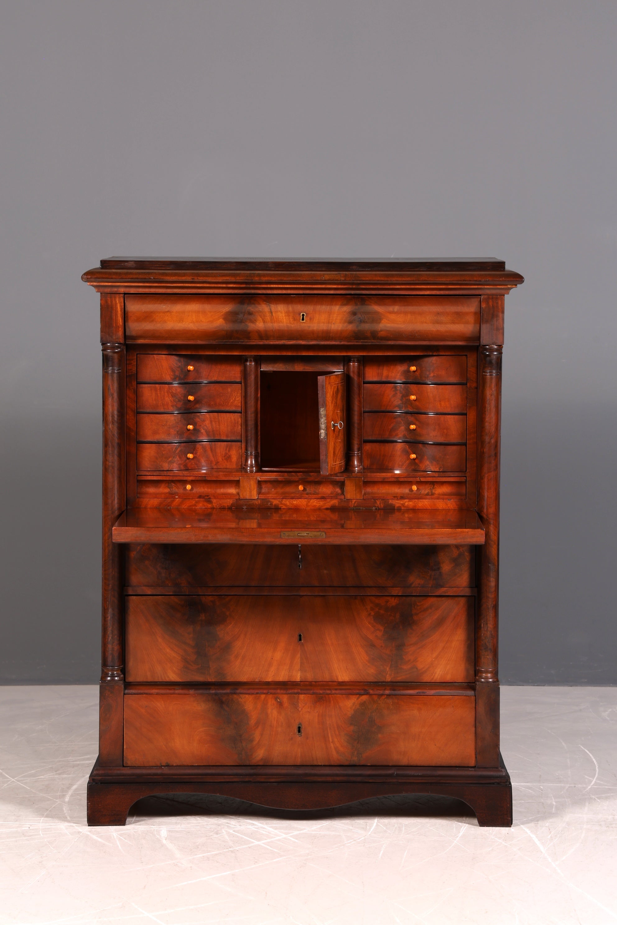 Wunderschöner Biedermeier Sekretär Gründerzeit Vertiko Antik Kommode Schreibkommode
