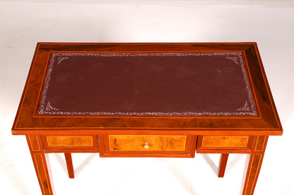 Beautiful delicate French desk in antique style, genuine wood office table