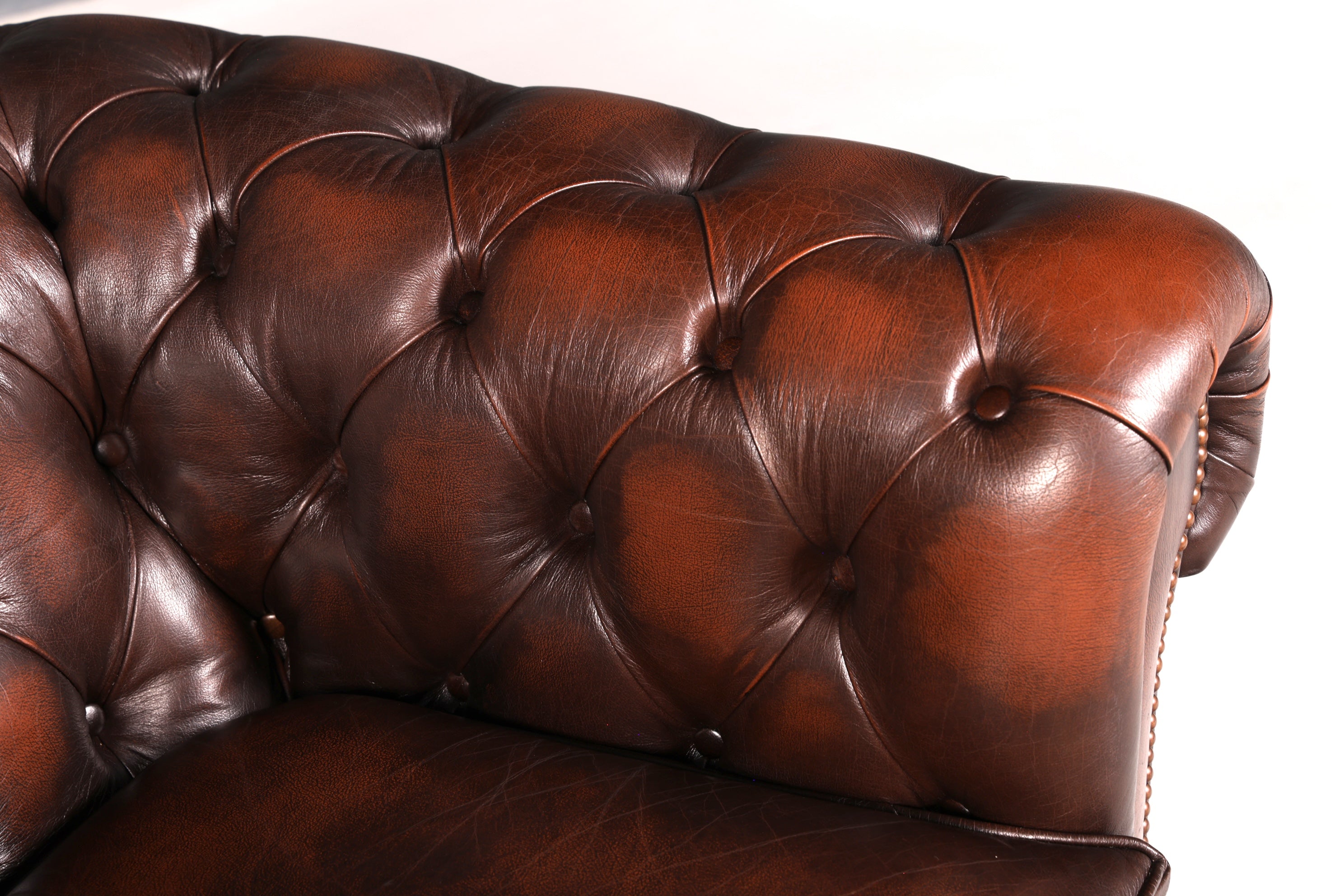 Edler Original Centurion Chesterfield Sessel Englischer Armlehnsessel Herrensessel Ledersessel England
