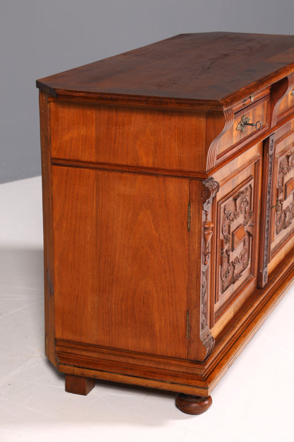 Wunderschöner Gründerzeit Sideboard Antik Nussbaum Schrank Kommode um 1890