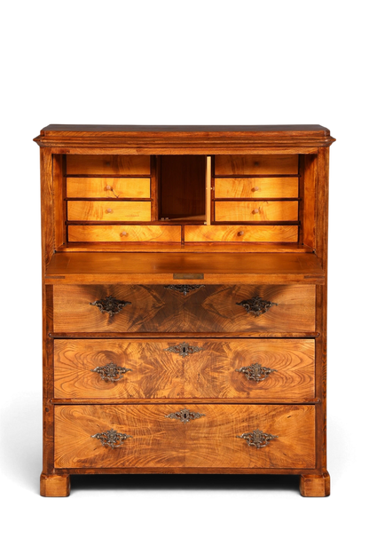 F830 Finish Wunderschöner Gründerzeit Sekretär Kommode Jugendstil Schubladenkommode Antik Vertiko