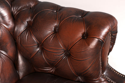 Wunderschöne Original Chesterfield Centurion 2-Sitzer Couch Englisch Echt Leder Sofa Ledersofa Vintage