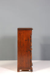 Wunderschöner Gründerzeit Sekretär Vertiko Nussbaum Highboard Louis Philippe Kommode Sekretär Schrank um 1880