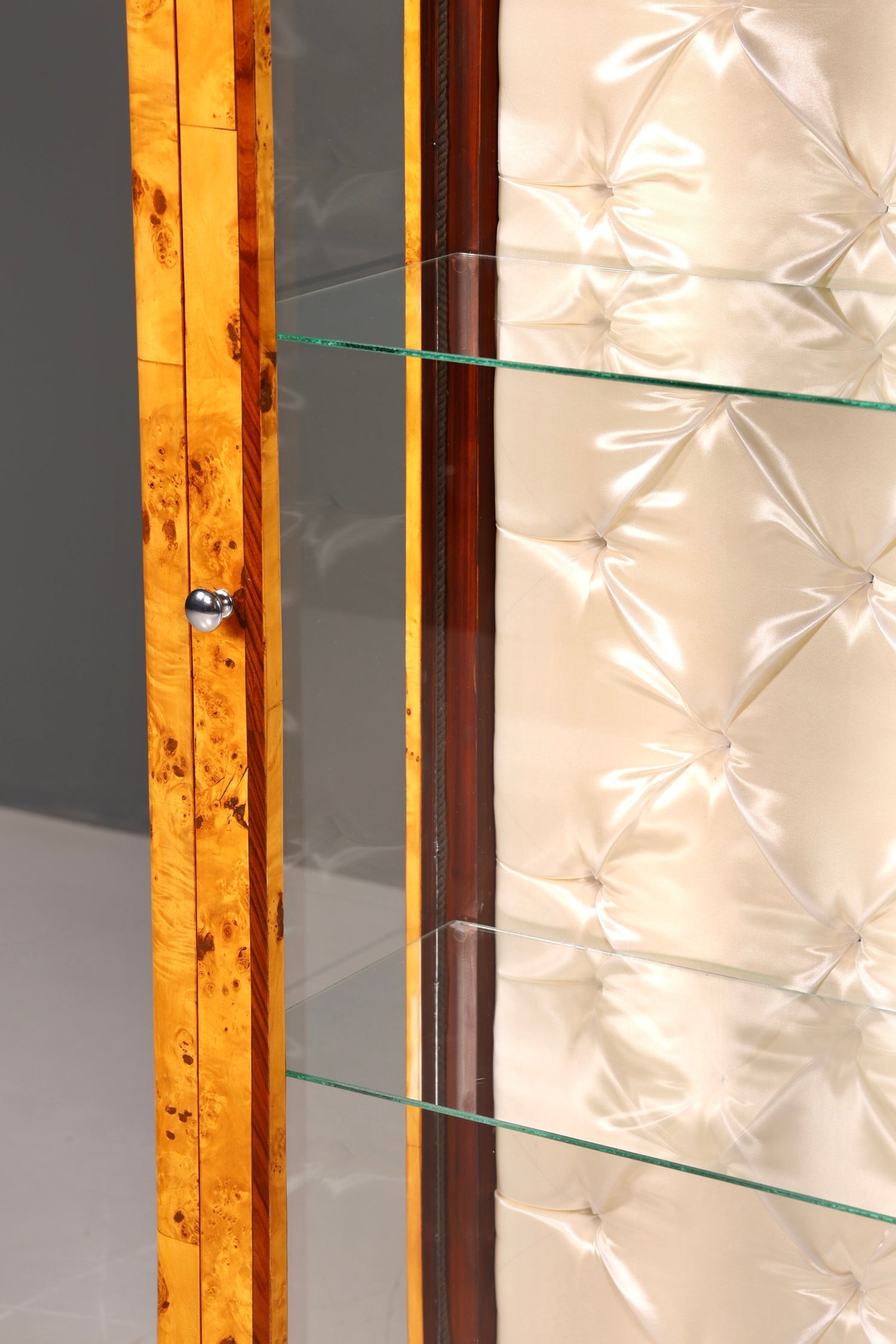 Beeindruckende Art Deco Design Vitrine Bücherregal Biedermeier Kult Regal Bookshelf Regal Glasschrank
