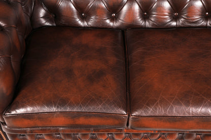 Wunderschönes Original Centurion Chesterfield Sofa 3-Sitzer echt Leder Couch Englisch Polstersofa Ledersofa