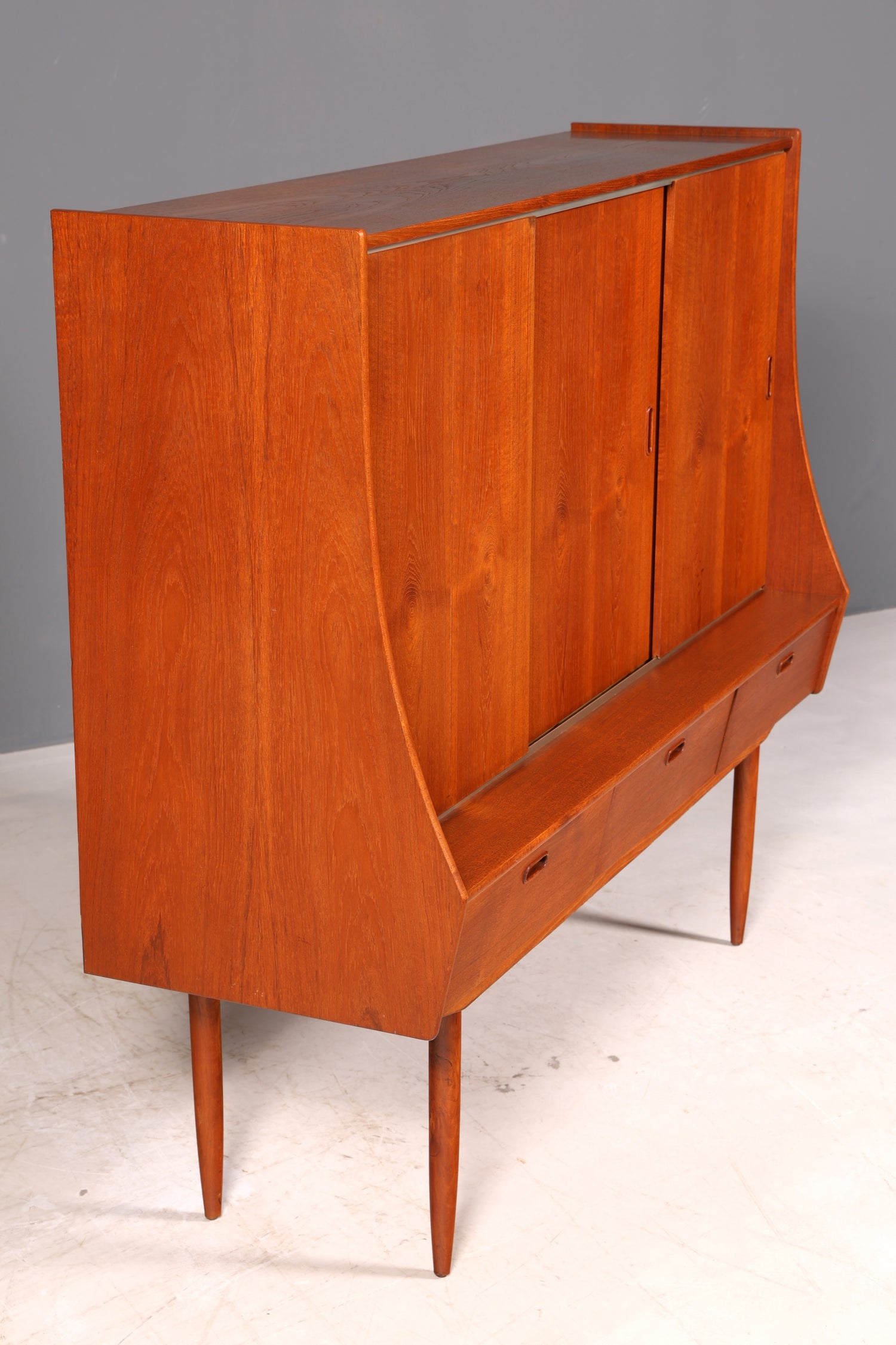 Traumhaftes Mid Century Sideboard Teak Highboard Schrank Vintage Danish Design Kommode