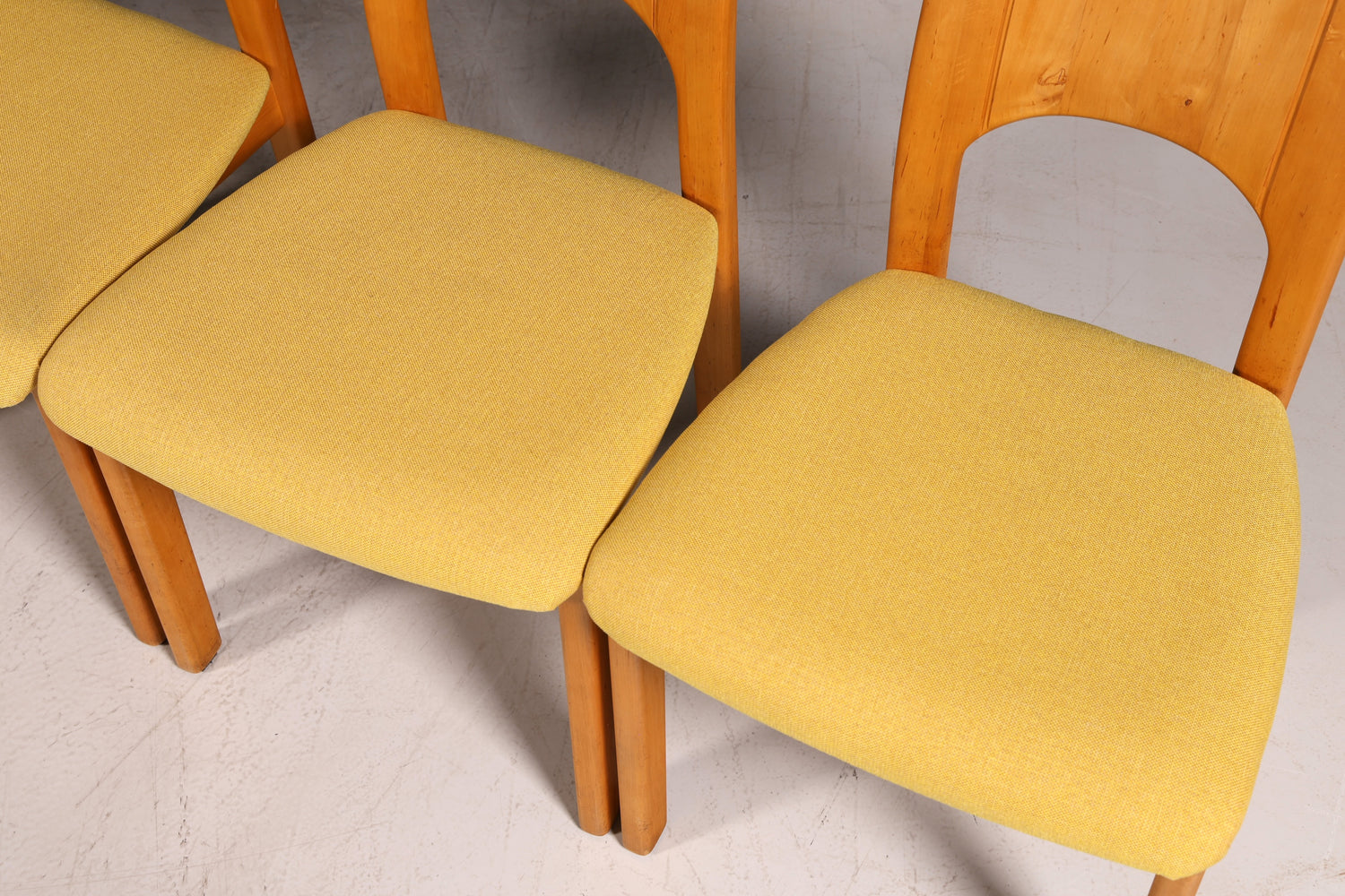 6x Schlichte Mid Century Stühle Retro Stuhlset von Holstebro Møbelfabrik Danish Design Küchenstühle Esszimmer Stühle
