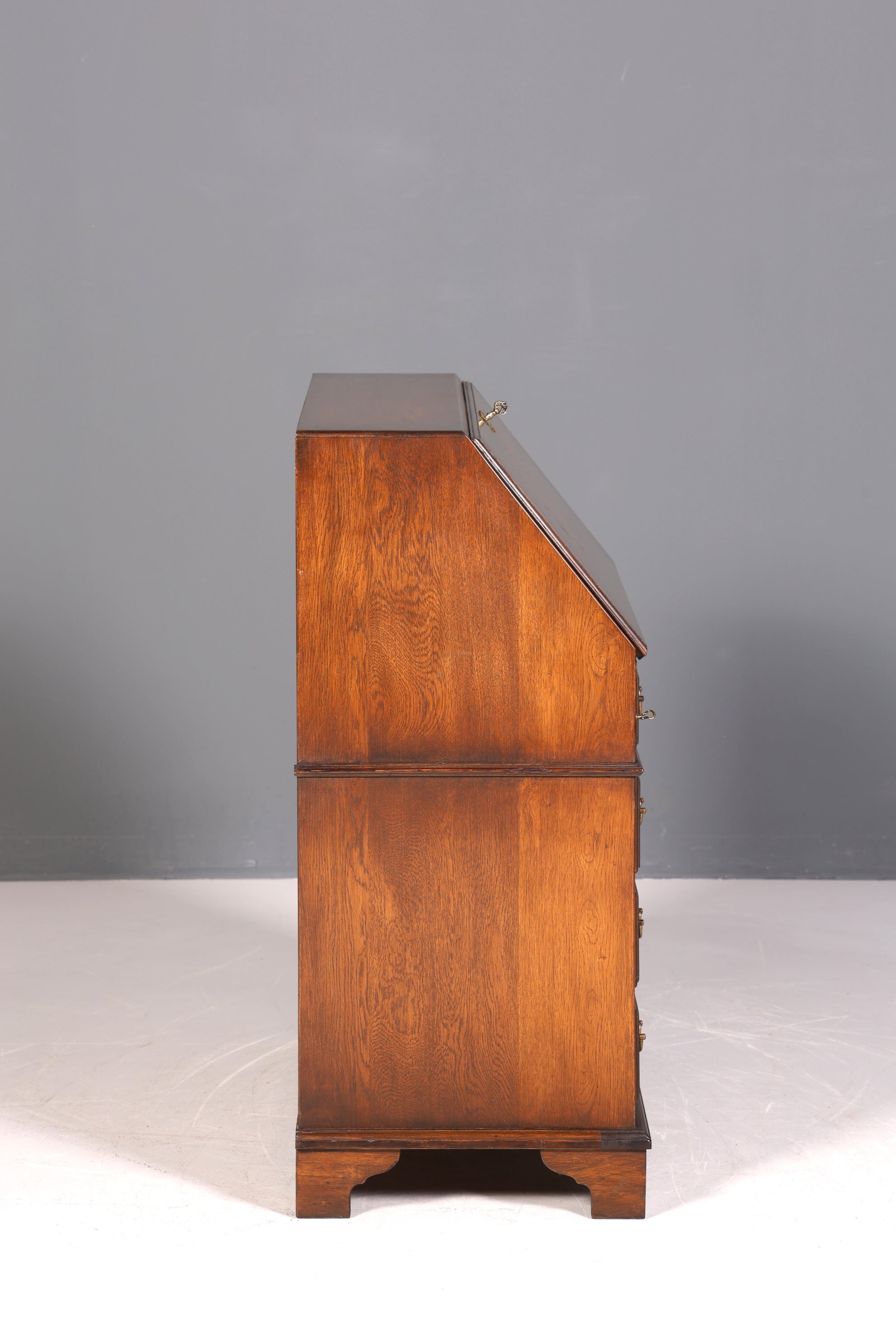 Edler Englischer Sekretär Eiche Holz Reprodux Bürotisch Bevan Funnell Office Table Schreibkommode