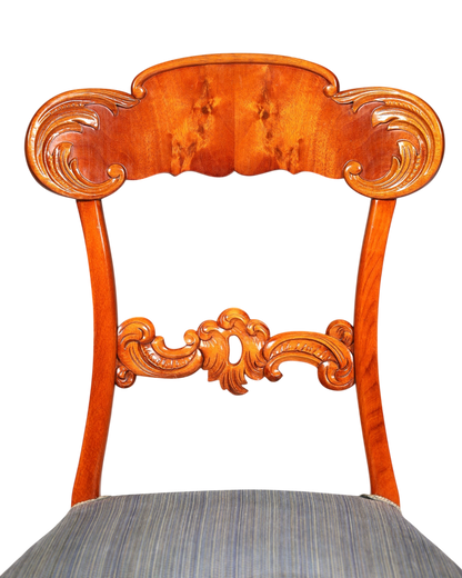 Traumhafter Stuhl im Biedermeier Stil echt Holz Sekretär Stuhl Antik Stil Esszimmer Stuhl 1 von 2