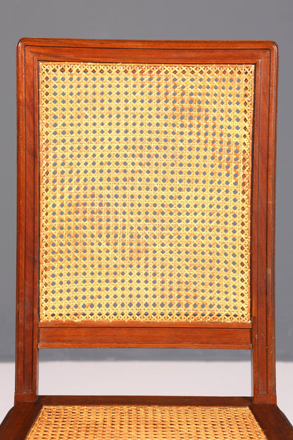 Stilvoller Gründerzeit Stuhl Antik Korbgeflecht Schreibtisch Stuhl Sekretär Stuhl Antik Küchenstuhl 2 von 2