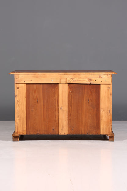 Stylish Gründerzeit sideboard, Louis Philippe oak cabinet/chest of drawers, circa 1880