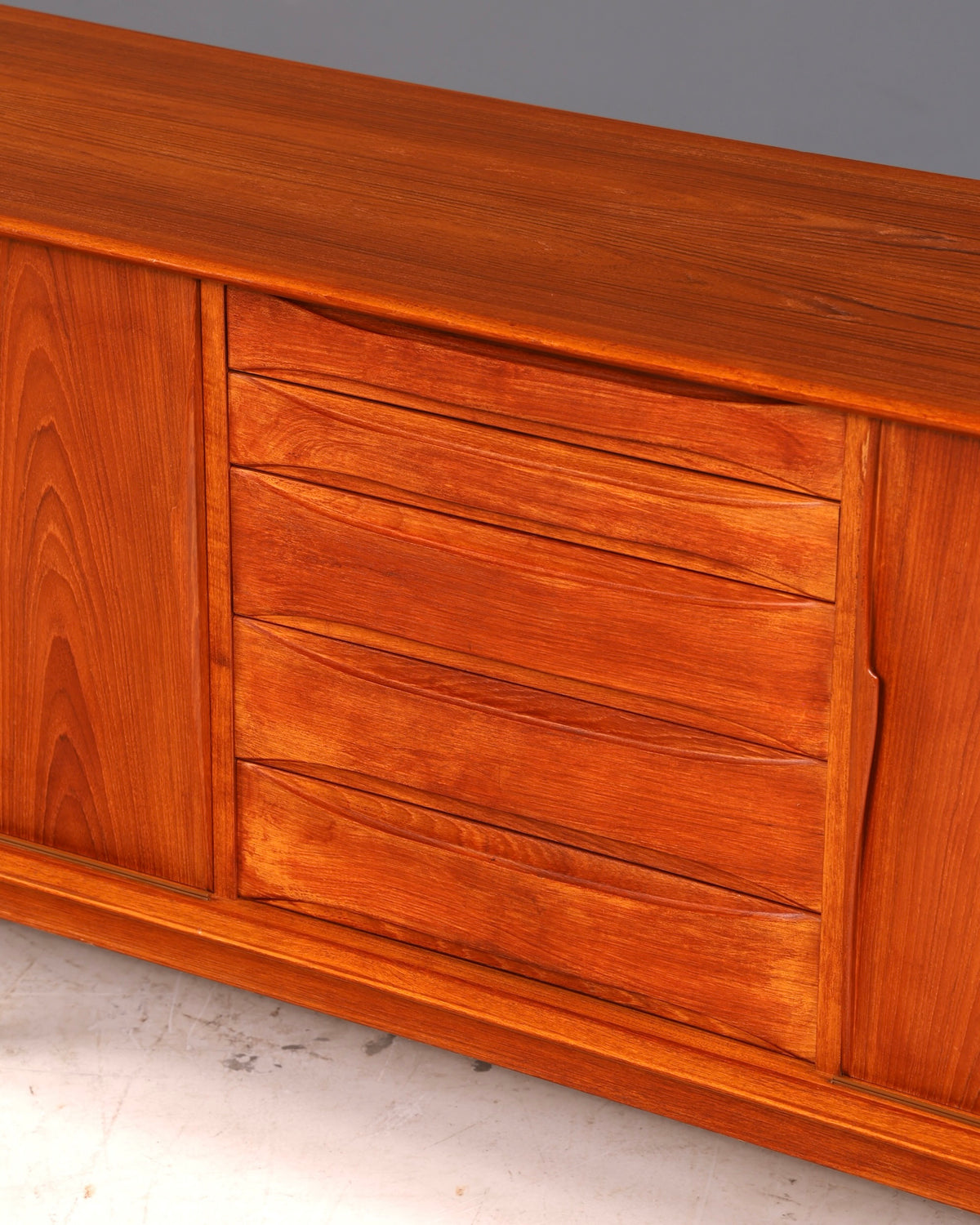 Beautiful Dyrlund mid-century teak sideboard, Danish design, vintage cabinet dresser