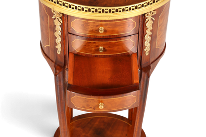Edler Barock Louis XV Stil Beistelltisch Ablagetisch massiv Kommode Antik Stil