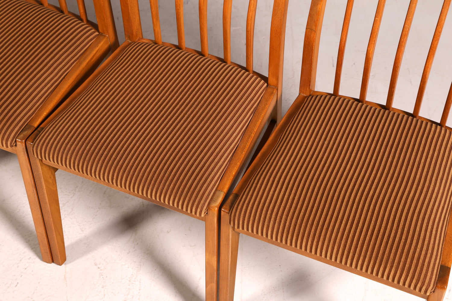 G228 Finish 6x Schlichte Mid Century Stühle Retro Stuhlset Danish Design Küchenstühle Esszimmer Stühle (Kopie)