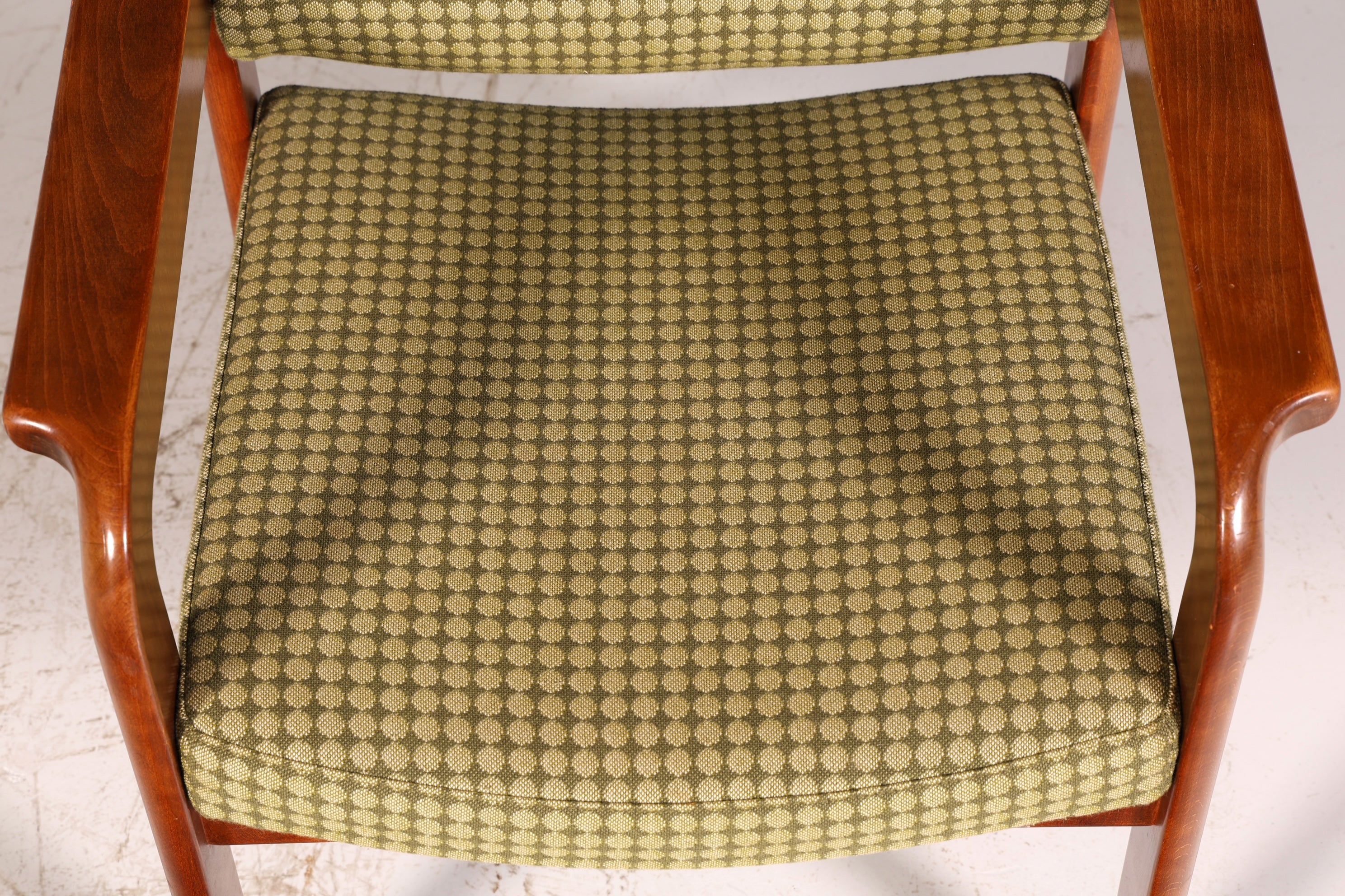 Edler Mid Century Armlehnstuhl Sekretär Stuhl Sessel Retro Holz Armlehnsessel Vintage 2 von 5