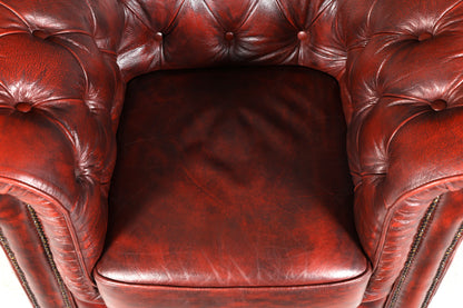 G073 Finish Stilvoller Original Chesterfield Sessel Englischer Armlehnsessel Englisch Herrensessel