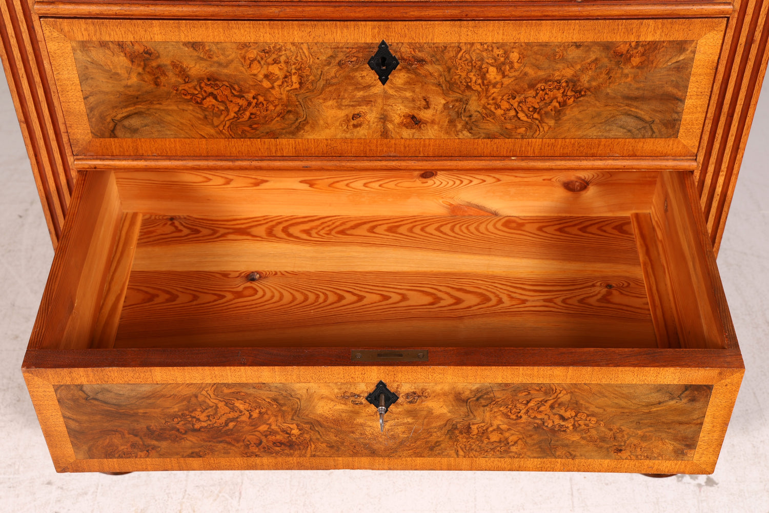 Dreamlike Art Nouveau Chest of Drawers Antique Vertiko Drawer Chest Highboard Lingerie Chest