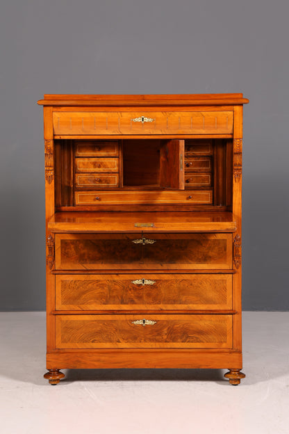 G442 Finish Wunderschöner Gründerzeit Sekretär Kommode Jugendstil Schubladenkommode Antik Vertiko (Kopie)
