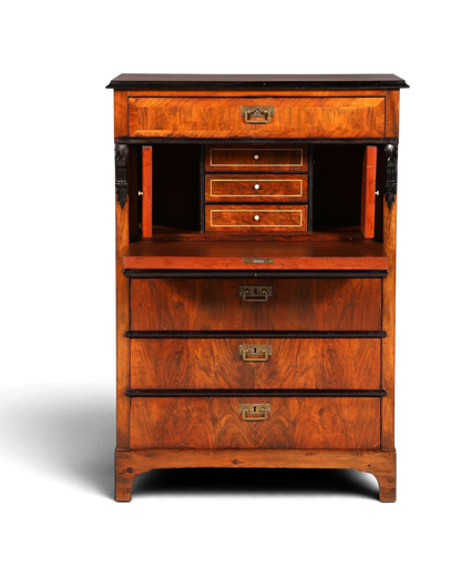 F841 Finish Wunderschöner Gründerzeit Sekretär Kommode Jugendstil Schubladenkommode Antik Vertiko