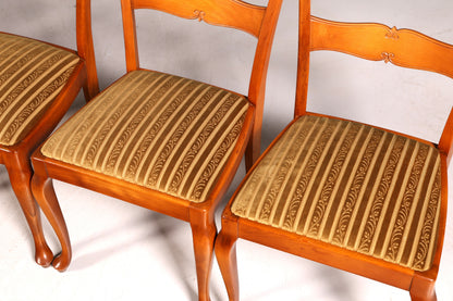 G367 Finish 6x Wunderschöne Chippendale Stühle Barock Stil Stuhlset Polsterstuhl Set Küchenstühle Esszimmer Stühle (Kopie)