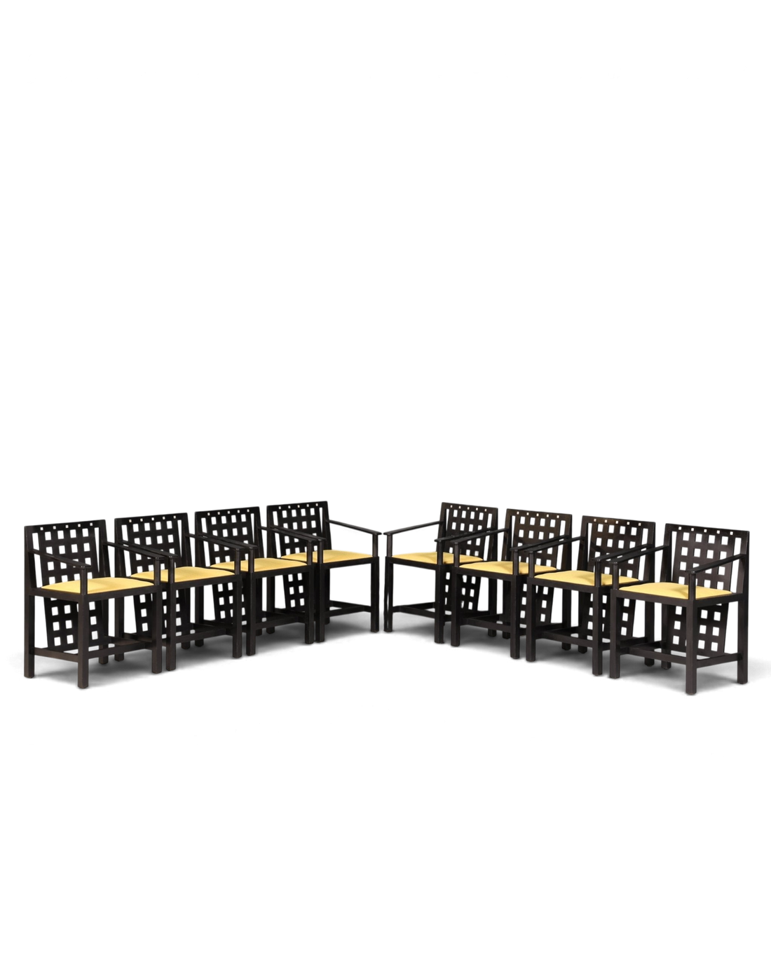 8x seltene Cassina Stühle DS3 Stuhlset By Charles Rennie Mackintosh Armlehnstuhl Küchenstühle
