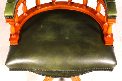 G216 Finish cm Original Chesterfield Centurion Captain Chair Englisch grün echt Leder Sessel (Kopie)